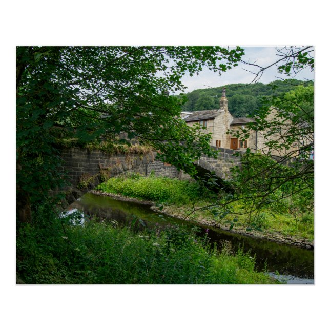 Póster Hawksclough Bridge, Mytholmroyd (Frente)