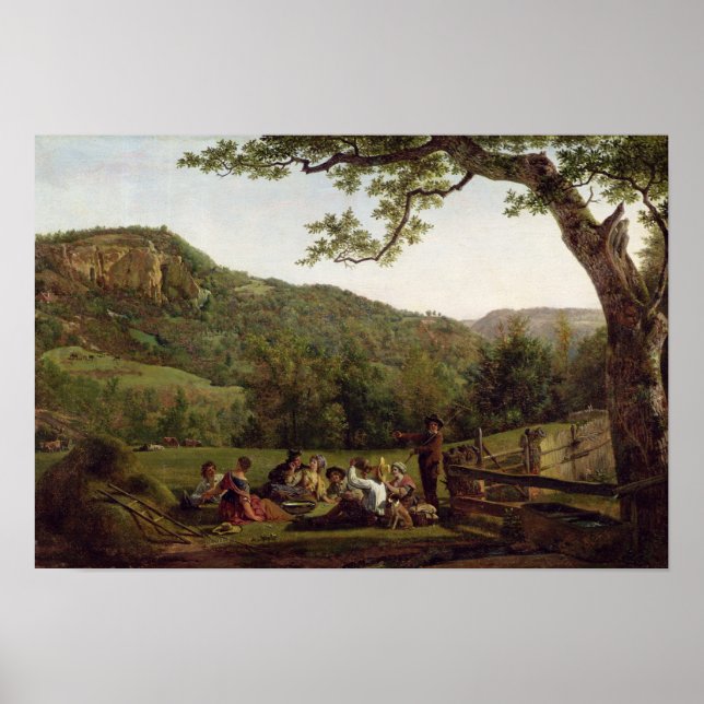 Poster Hayakers Picnicando em um Campo (Frente)