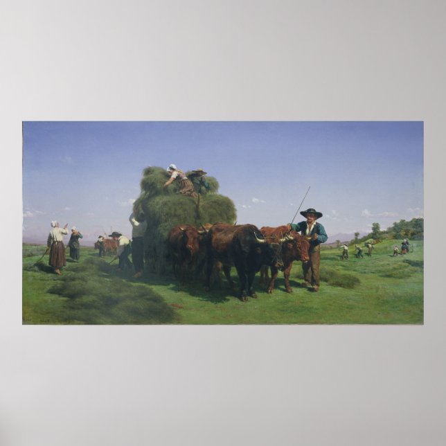 Póster Haymaking, Auvergne (Frente)