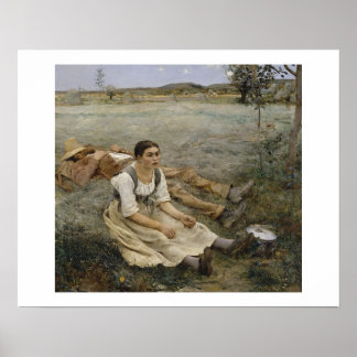 Poster Haymaking — Jules Bastien-Lepage (1877)