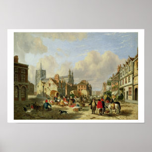 Póster Haymarket, Norwich, 1825 (petróleo no painel)