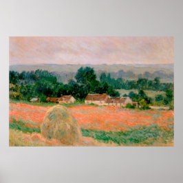Poster Haystack at Giverny - Claude Monet - 1886