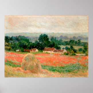 Poster Haystack em Giverny, Claude Monet