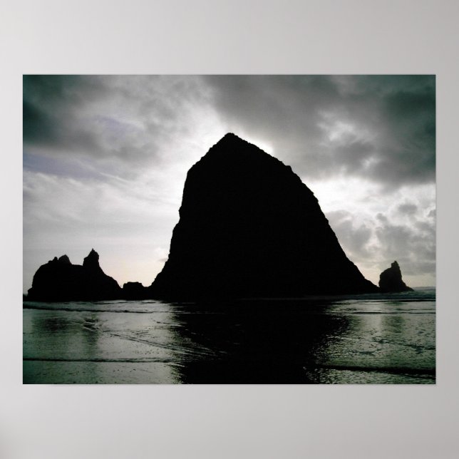 Poster Haystack Rock — Cannon Beach, Oregon (Frente)