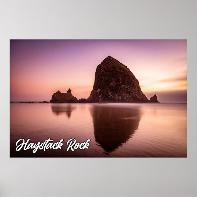 Poster Haystack Rock, Costa De Oregon, EUA (Frente)