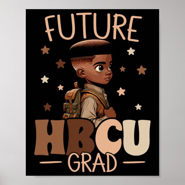 Poster Hbcu Futuro Histórico De Formando Do Hbcu Graduaçã (Frente)