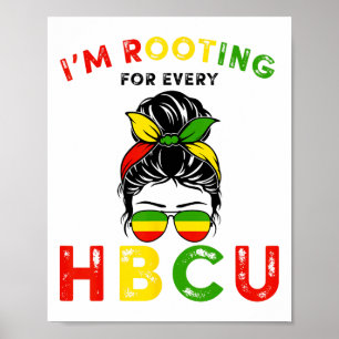 Poster Hbcu História Negra Coque Desarrumado Eu Estou Tor