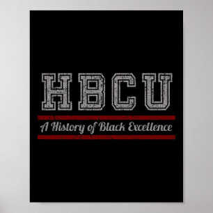 Poster Hbcu História Negra Mês E Excelência Negra