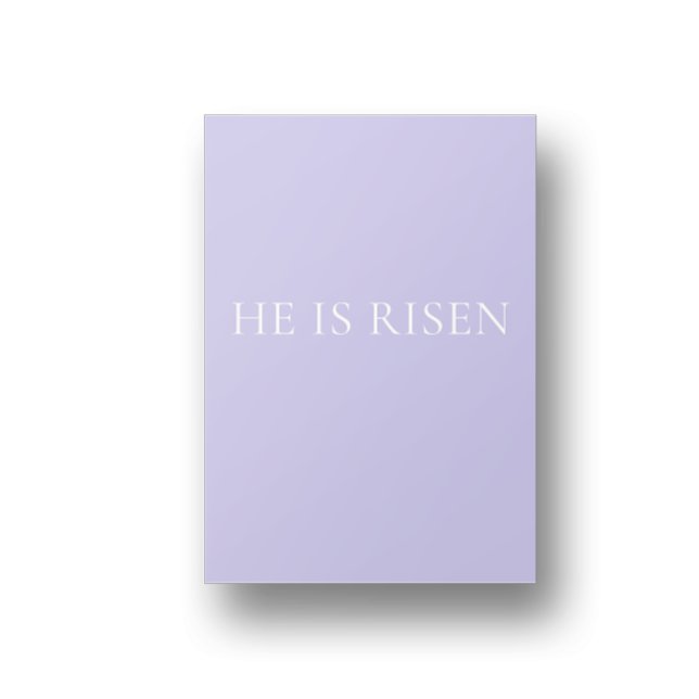Poster He Is Risen Lavender Easter Wall Art | Soft Print (Criador carregado)
