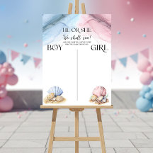 He or She We Shell Sea Gender Reveal Voting