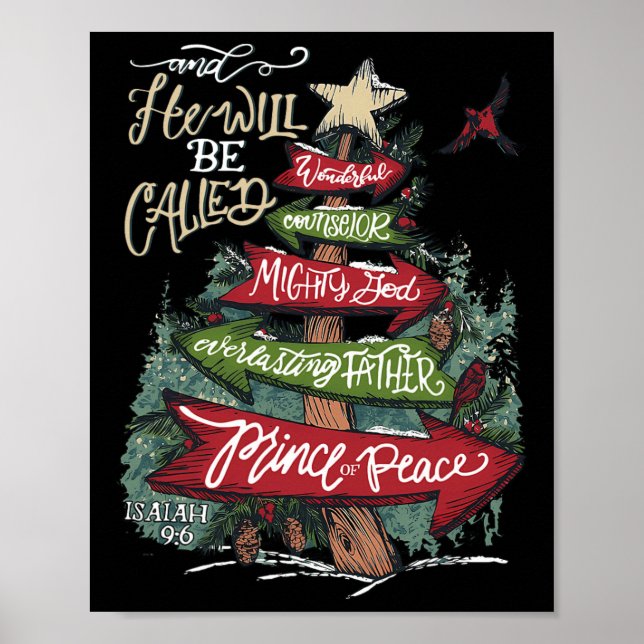 Poster He Will Be Called Wonderful Counselor Mighty God I (Frente)