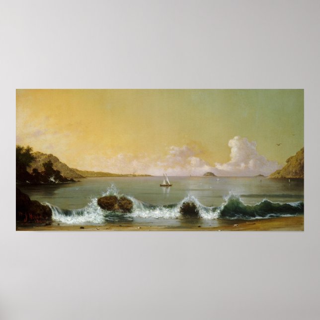 Poster Heade - Baía do Rio de Janeiro, 1864 (Frente)