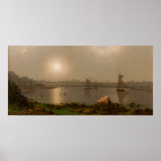 Poster Heade - Barcos Em Um Rio (Frente)