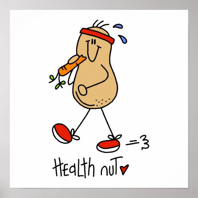 Poster Health Nut T-shirts and Gifts (Frente)