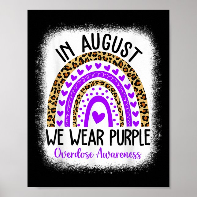 Poster Heart August Usamos overdose roxa Diversão (Frente)