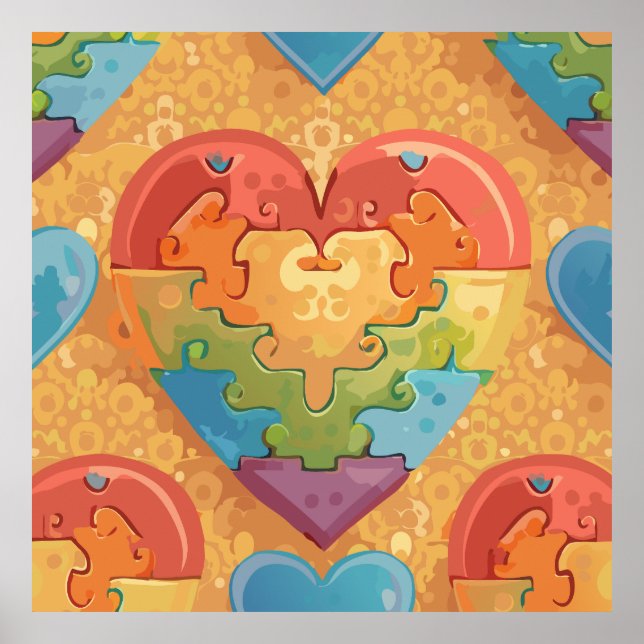 Poster Heart autism (Frente)