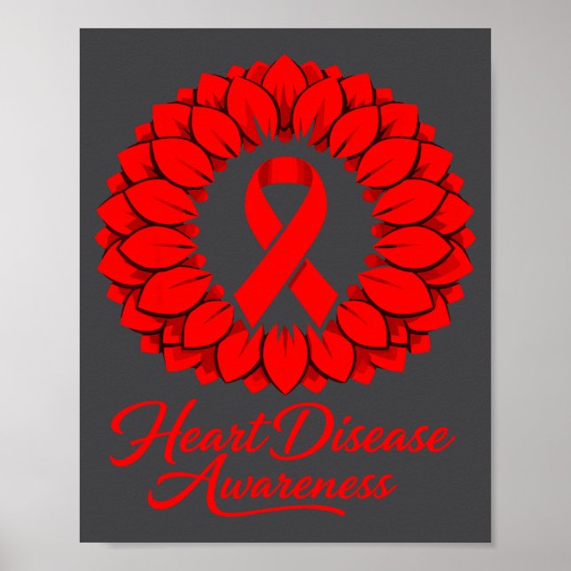 Poster Heart Disease Awareness  (Frente)