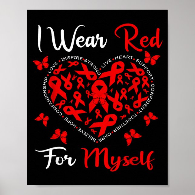 Poster Heart Disease Awareness Month Open Heart Diseases  (Frente)