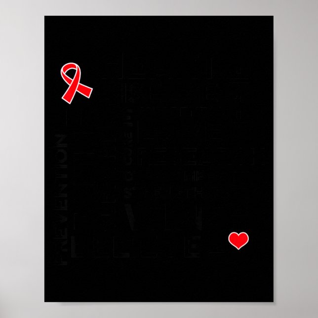 Poster Heart Disease Month Suprt Walk Tee  (Frente)