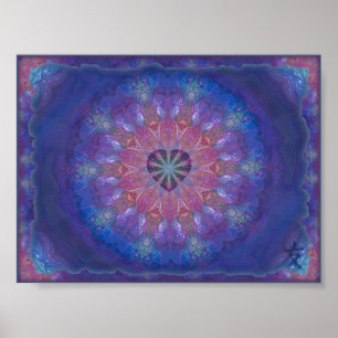Póster Heart Mandala