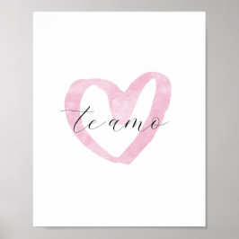 Poster Heart Modern Decor Namorados Gift