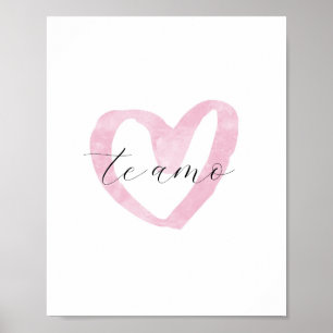 Poster Heart Modern Decor Namorados Gift