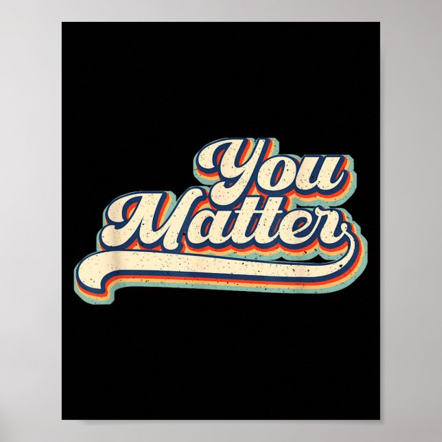 Poster Heart You Suicide Prevention Awareness Retro Vinta (Frente)