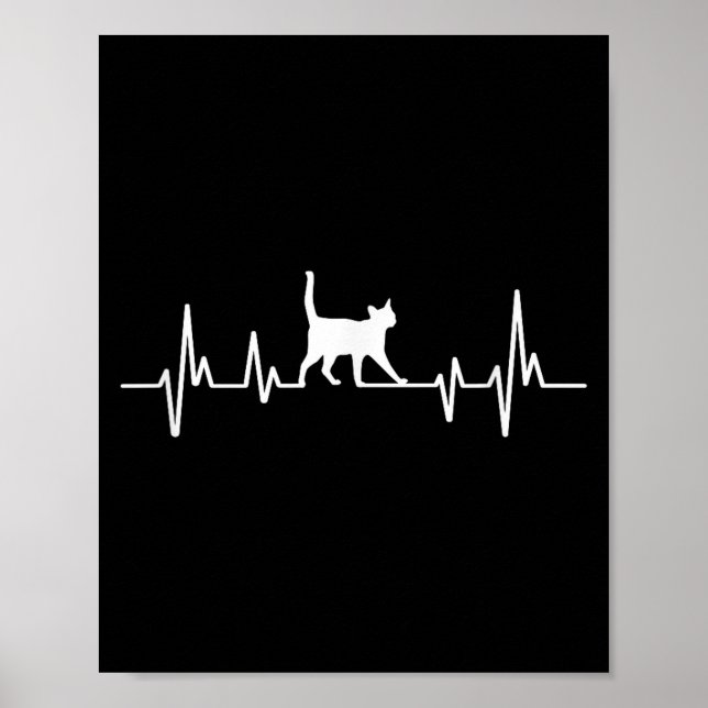 Poster Heartbeat Cat  (Frente)