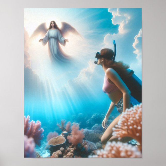 Poster Heavenly snorkel (Frente)