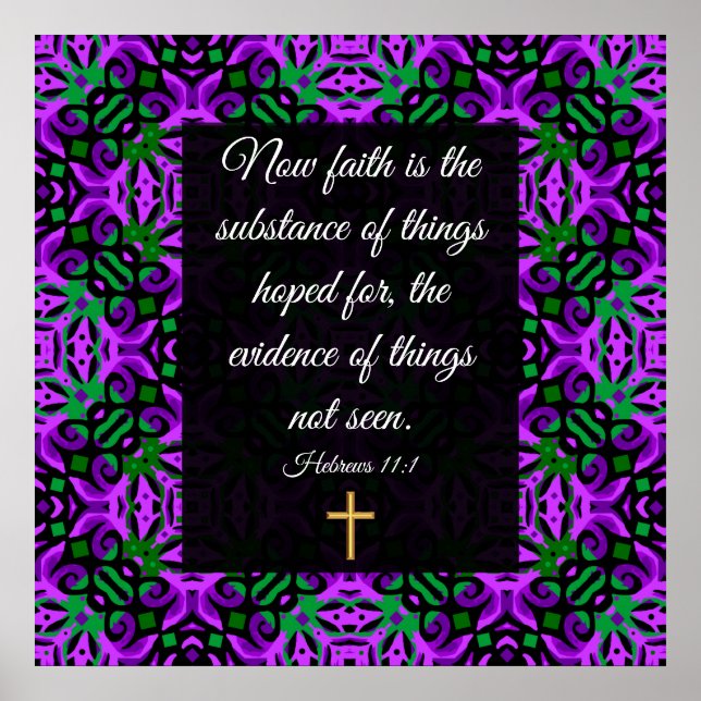 Poster Hebraico 11:1 (Frente)