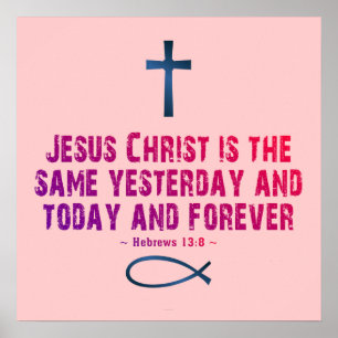 Poster Hebraico 13:8