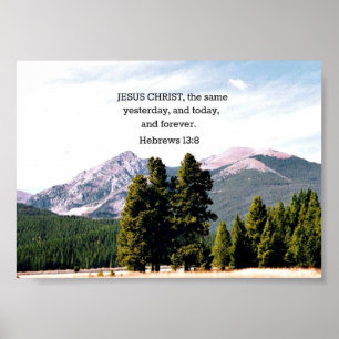 Póster Hebraico 13:8