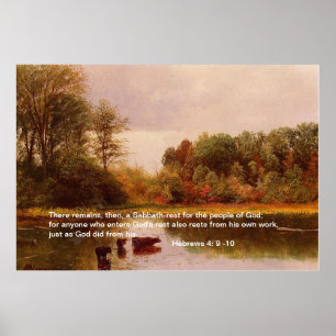 Póster Hebraico 4: 9-10, Albert Bierstadt