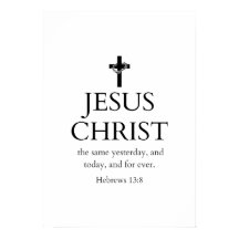 Hebreus 13:8 KJV Jesus Cristo Para Sempre Versícul