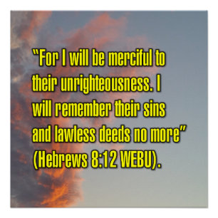 Póster Hebreus 8:12 WEBU