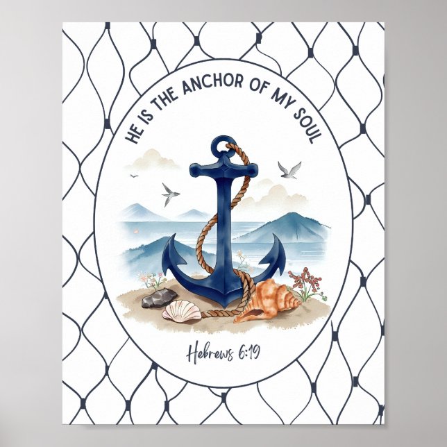 Poster Hebrews 6:19 Wall Art & Decor (Frente)