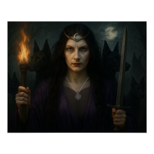 Póster Hecate, Deusa das Estradas Cruzadas (Frente)