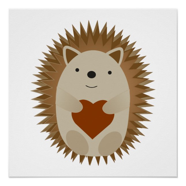 Póster Hedgehog Heart (Frente)