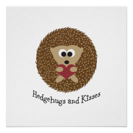 Póster Hedgehugs e Kisses Hedgehog