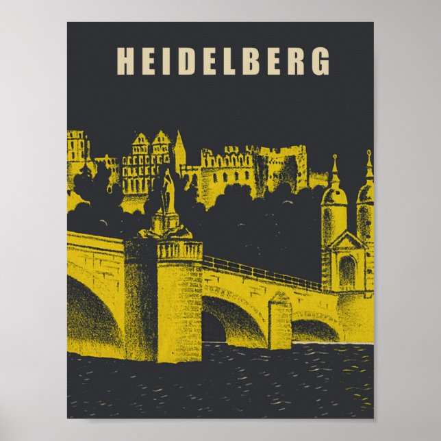 Poster Heidelberg, Alemanha (Frente)
