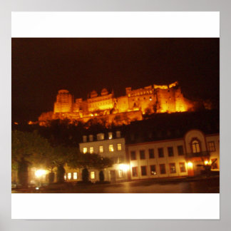 Póster Heidelberg Castle by Night