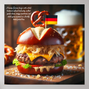 Poster Heidelberg Haus Burger Delight