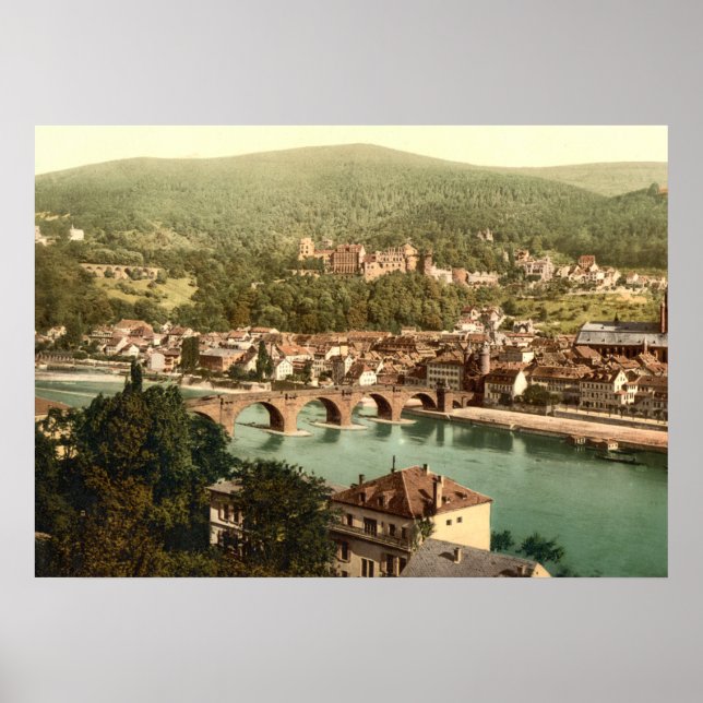 Póster Heidelberg I, Baden-Württemberg, Alemanha (Frente)