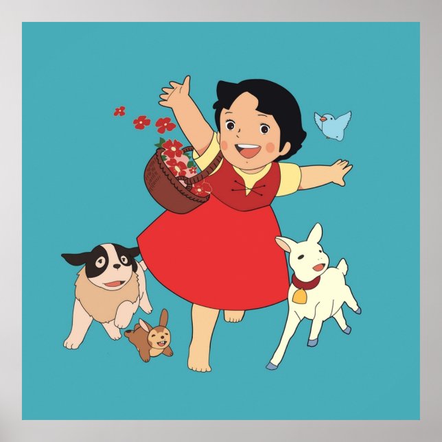 Poster Heidi, a garota dos Alpes (Frente)