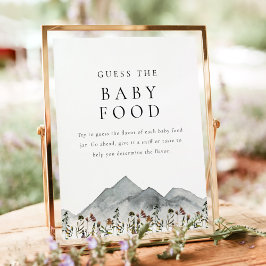 Poster HEIDI Boho Flor Silvestre Montanha Adivinhe a Comi