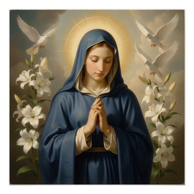 Póster Heilige Mutter Gottes – Göttliche Liebe & Schutz´7 (Frente)