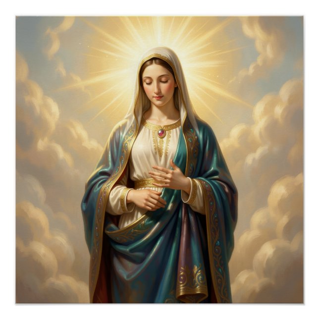 Póster Heilige Mutter Gottes – Göttliche Liebe & Schutz´9 (Frente)