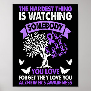 Poster Heimerheimer: consciência amor suporte Roxo Ribbo