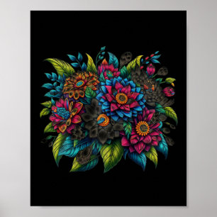 Poster Heimerheimer Pansor Floral Púrpura Demência Heimer