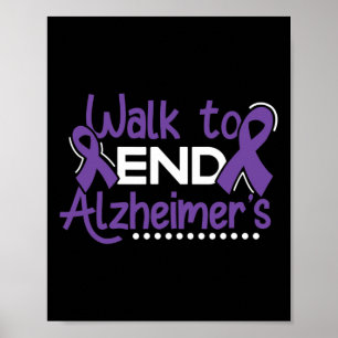 Poster Heimerheimer Walk Dementia Guerreiro Roxo Fita A